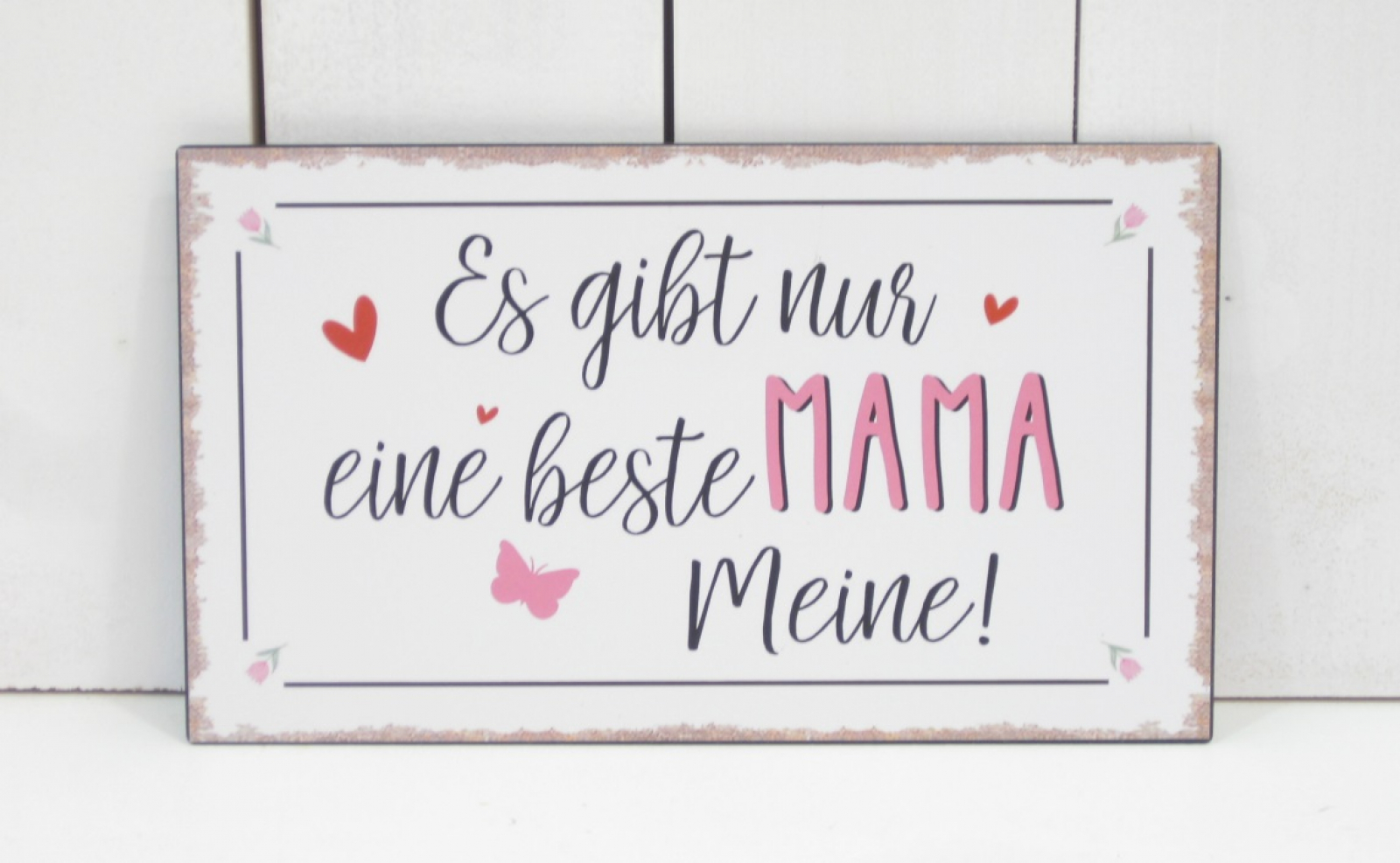 Metall-Schild Beste Mama", L24 H14cm bunt 611519-85"